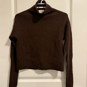 Wilfred Dark Brown Turtleneck Sweater